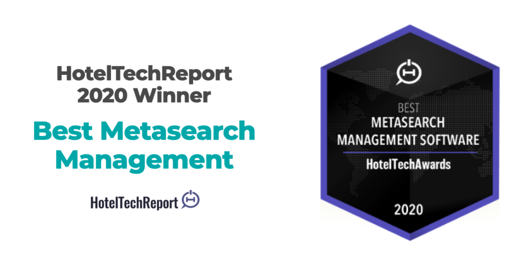 Gagnant de l'HotelTechReport 2020 - Meilleure gestion de Metasearch